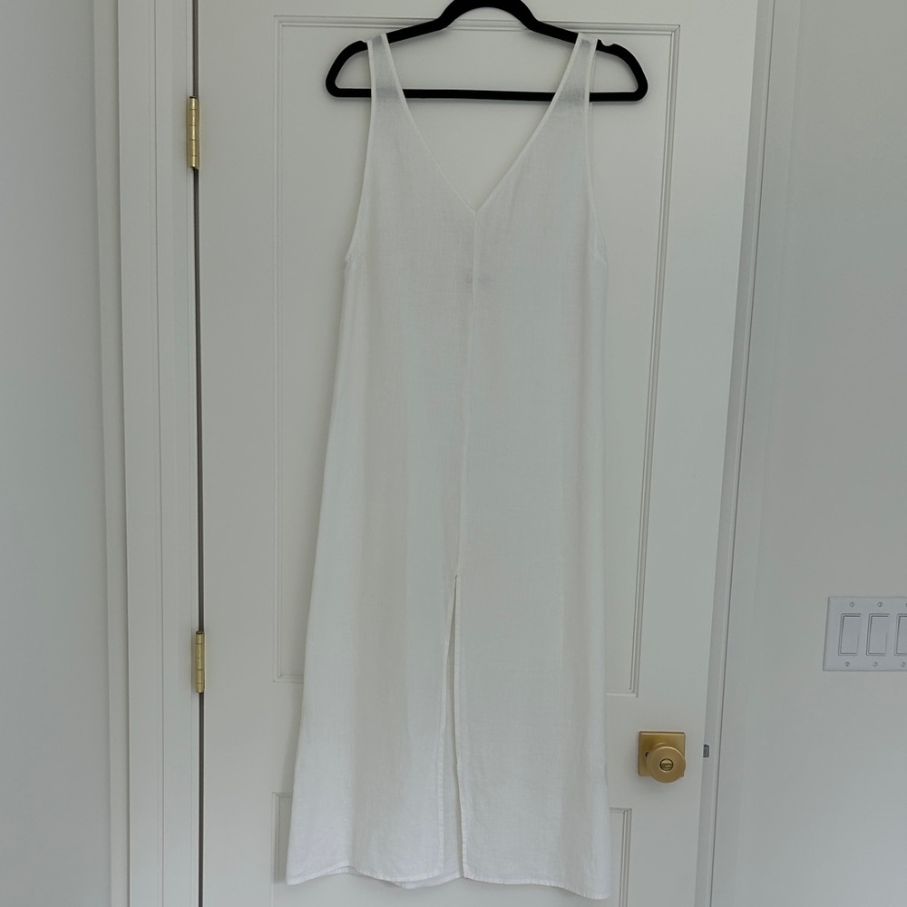 Reformation White Linen Dress/Coverup